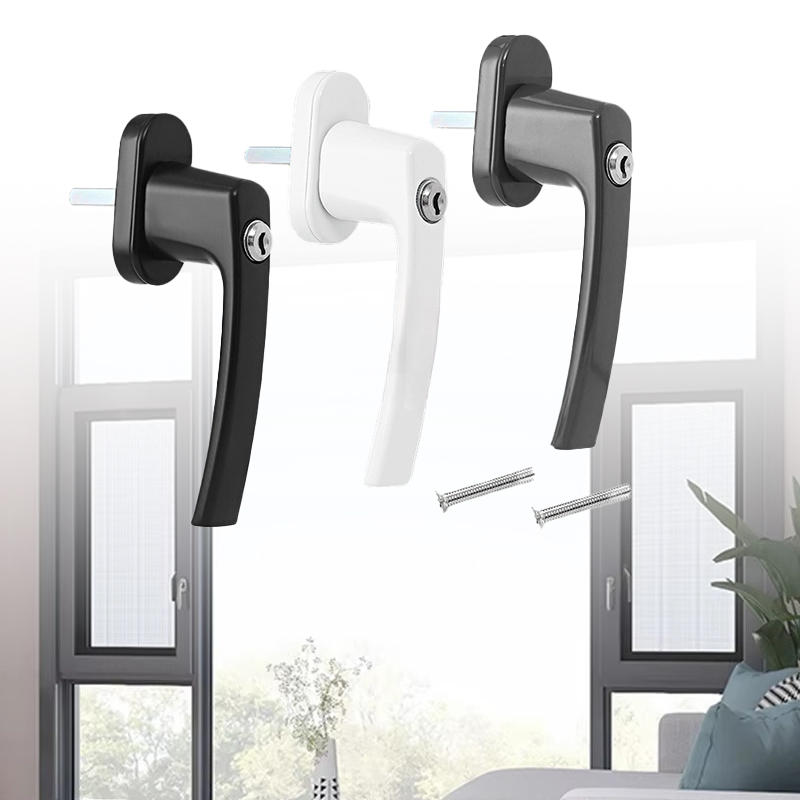 Window Lock Bar - Raamaandrijfgreep met binnen openende kunststof staal,